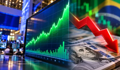 Ibovespa bate recorde e dólar despenca após primeiro turno das eleições