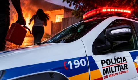 Mulher foge após companheiro jogar gasolina nela e em casa em Governador Valadares