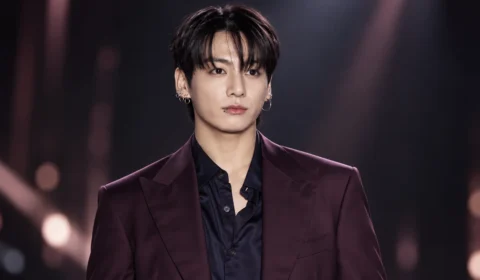 Jungkook joga pedra, papel e tesoura com fã durante passagem de som do BTS em SP