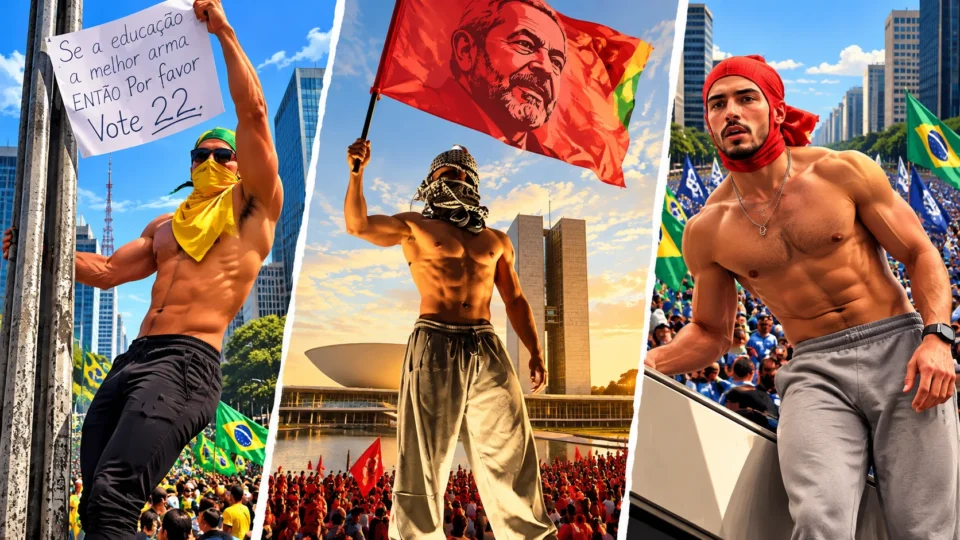 Relembre: ‘gostosos da Paulista’ marcaram atos de Lula e Flávio Bolsonaro em 2026