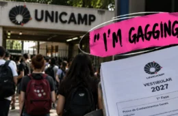 “I’m gagging”: expressão em inglês aparece na prova da Unicamp e vira meme; entenda o significado