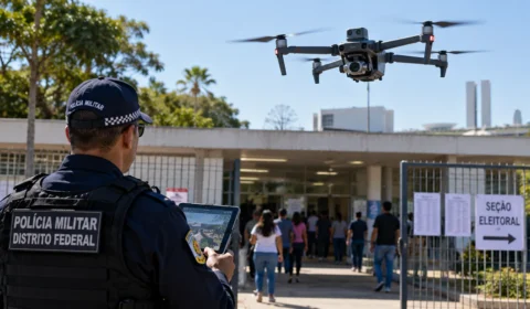 PM do DF testa drones para flagrar crimes eleitorais no 2º turno