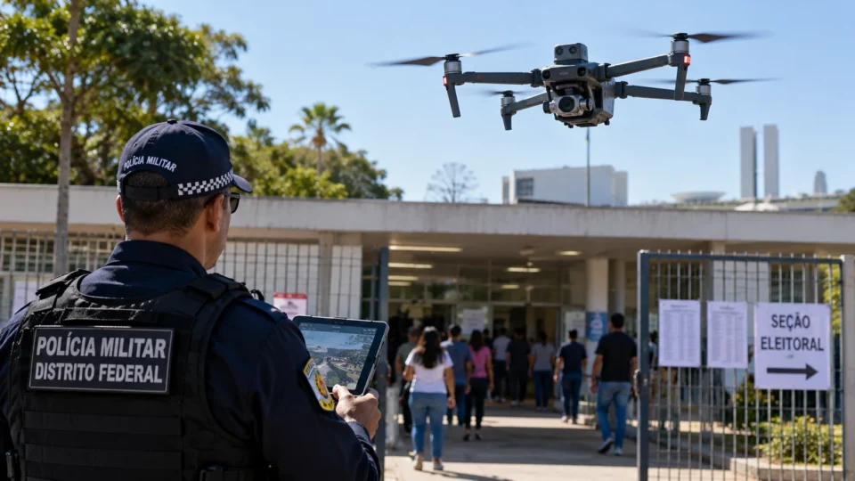 PM do DF testa drones para flagrar crimes eleitorais no 2º turno