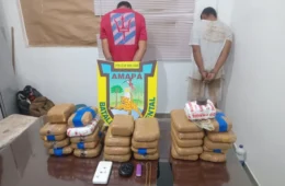 Polícia apreende 29 kg de suspeita de crack e prende dois no Amapá