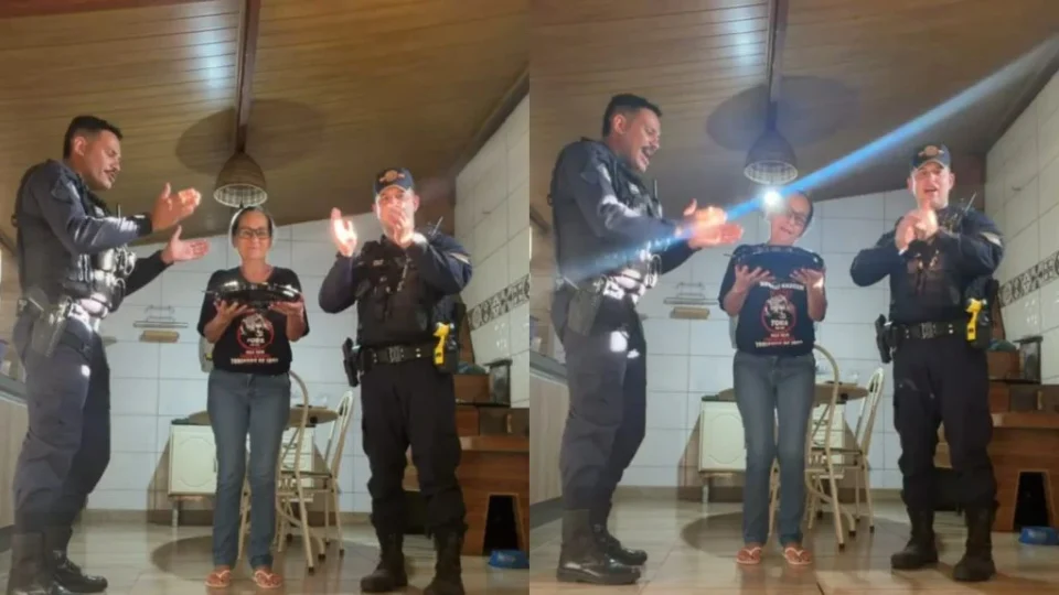 Idosa liga para a polícia no dia do aniversário para não ficar sozinha e recebe surpresa de militares em MT