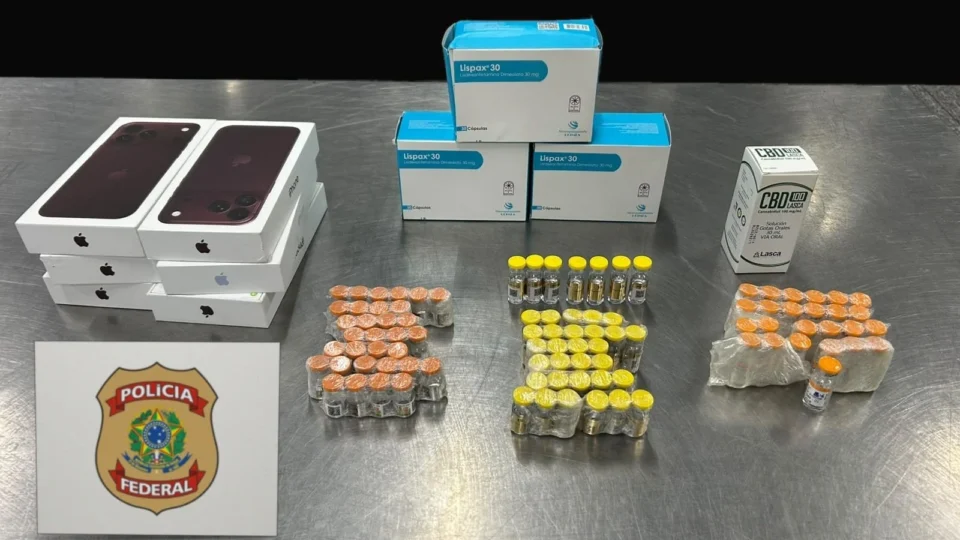 Canetas emagrecedoras, canabidiol celulares importados: homem é preso com carga ilegal no Galeão