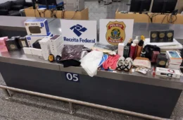 PF prende duas mulheres com eletrônicos e cosméticos importados ilegalmente no Galeão