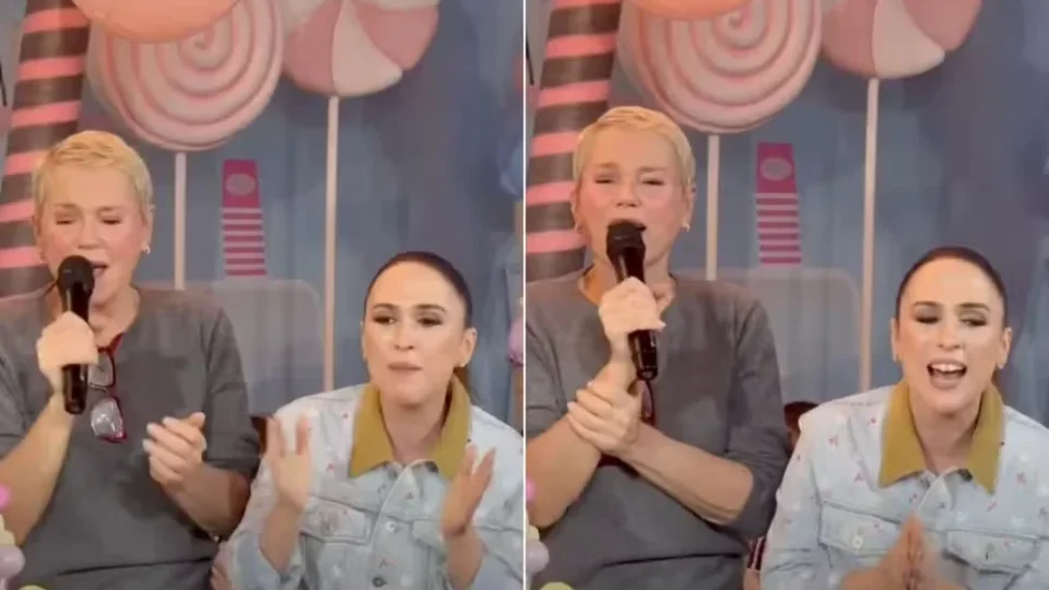 Xuxa surpreende Tata Werneck em festa de aniversário da filha: ‘Um presente’