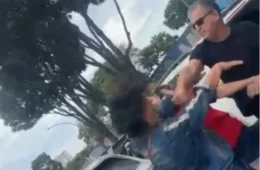 Homem agride mulher com soco em frente a local de votação em Taguatinga