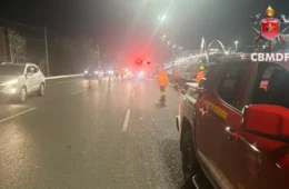 Motociclista de 35 anos morre após queda na Ponte JK, no DF
