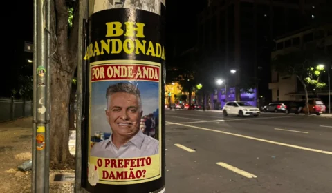 Cartazes contra Álvaro Damião mobilizam equipes das 10 regionais da Prefeitura de BH