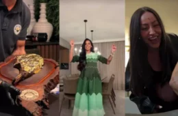 Ana Castela prova carne coberta de ouro nos EUA e encontra Sabrina Sato em Orlando