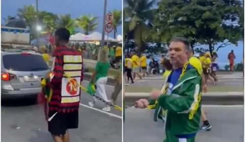 Empresário que levou homem negro acorrentado em ato pró-Flávio tem dívida milionária