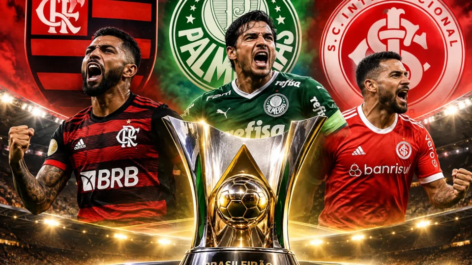 Flamengo tem 67% de chance de título, e Palmeiras 33%; Inter reage contra queda