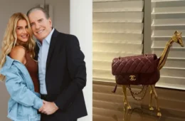 Ana Paula Siebert compra bolsa de girafa e leva vaia da família