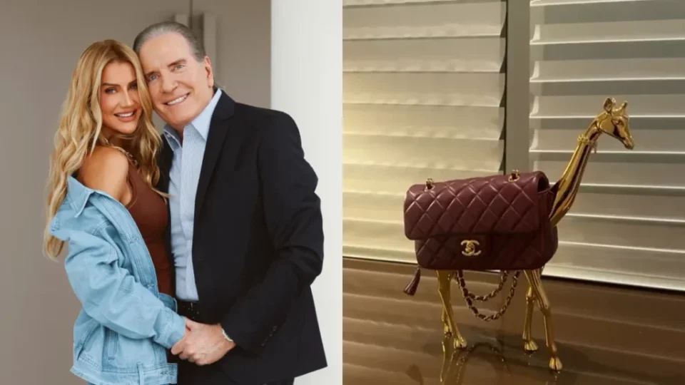Ana Paula Siebert compra bolsa de girafa e leva vaia da família