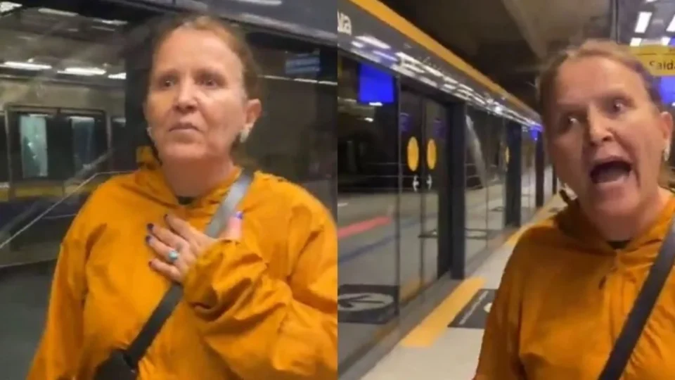 VÍDEO: Mulher faz ataques racistas no metrô de SP
