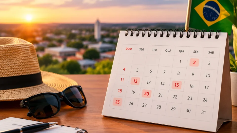 Próximo feriado de 2026 será em novembro; veja as datas e os dias de folga no país