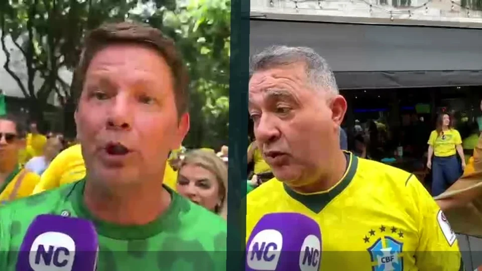Mário Frias e Sargento Castro defendem Flávio Bolsonaro durante ato na Paulista