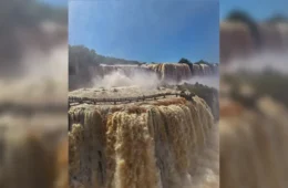 Cataratas do Iguaçu chegam a 17,7 milhões de litros por segundo após chuvas