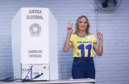Celina Leão vota com Michelle Bolsonaro e Bia Kicis no Lago Norte, em Brasília