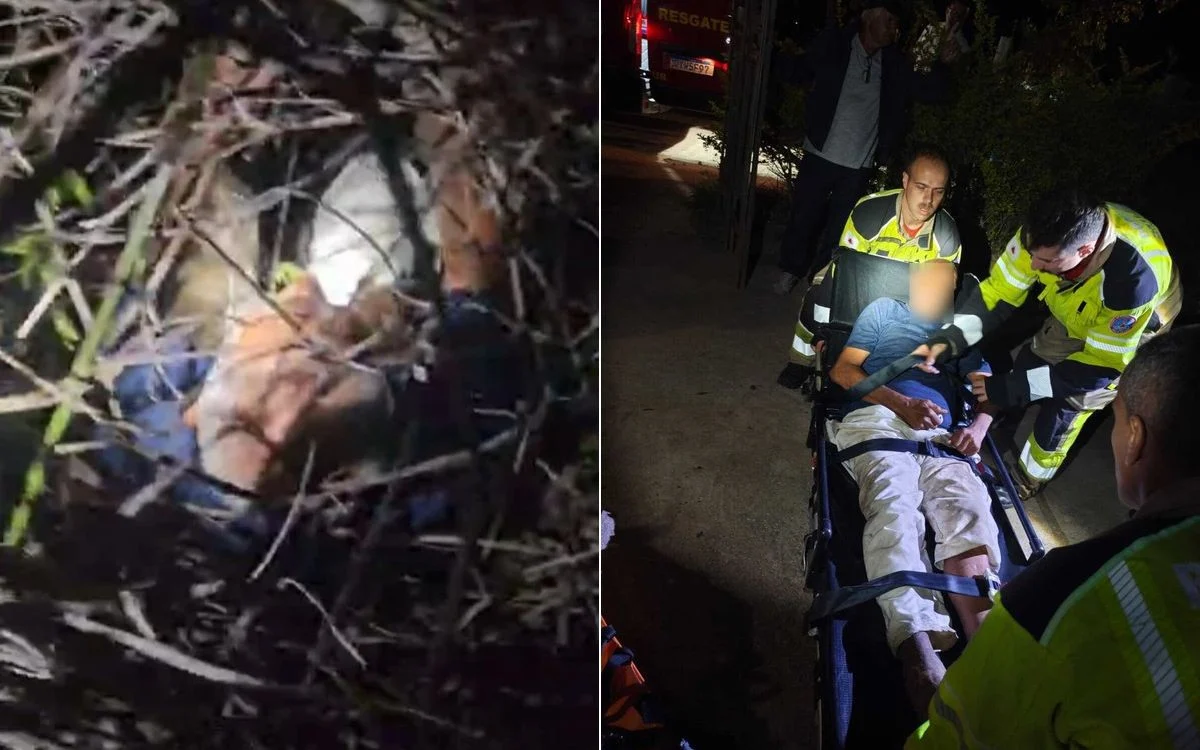 As autoridades não informaram o que levou o homem a entrar na área de mata nem esclareceram as circunstâncias em que ele sofreu os ferimentos.
