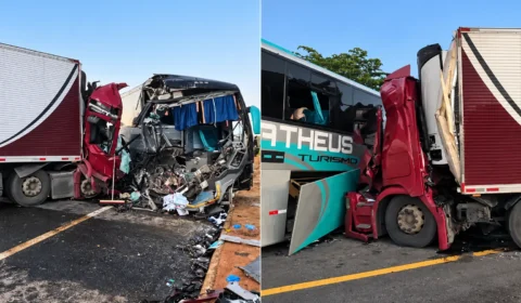 Acidente com ônibus deixa um morto e 41 feridos na BR-381, em Minas