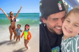 Após término com Vini Jr., Virginia se reencontra com Zé Felipe e os filhos em Miami