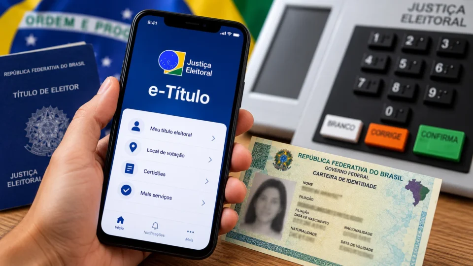 Eleições 2026: veja como baixar o e-Título e quais documentos levar para votar