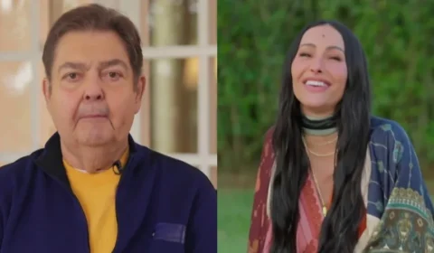 Faustão faz rara aparição na Globo e emociona Sabrina Sato com homenagem