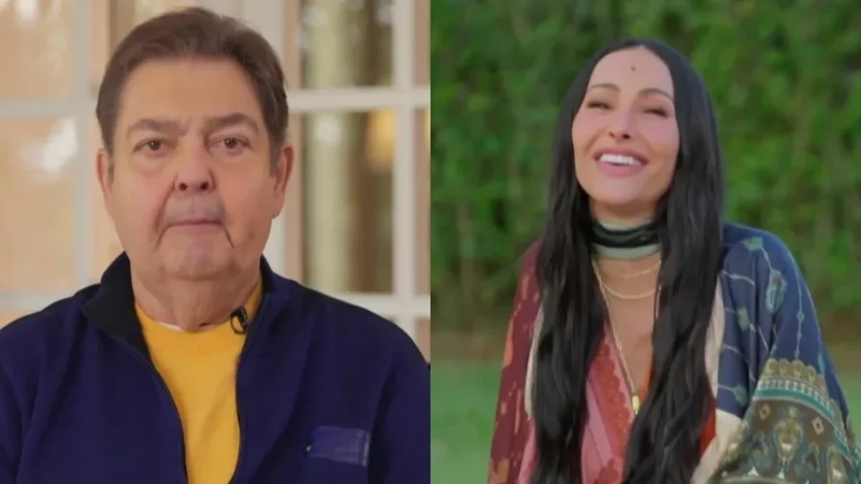 Faustão faz rara aparição na Globo e emociona Sabrina Sato com homenagem