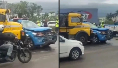 Carro bate em poste e deixa dois mortos na Avenida Brasil, no Rio