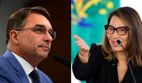 Flávio Bolsonaro aciona TSE contra Janja e pede retirada de vídeo com críticas à sua candidatura