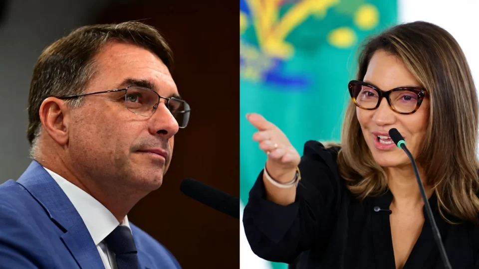 Flávio Bolsonaro aciona TSE contra Janja e pede retirada de vídeo com críticas à sua candidatura