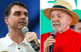 Diferença entre Flávio e Lula é a menor da história no 1º turno presidencial
