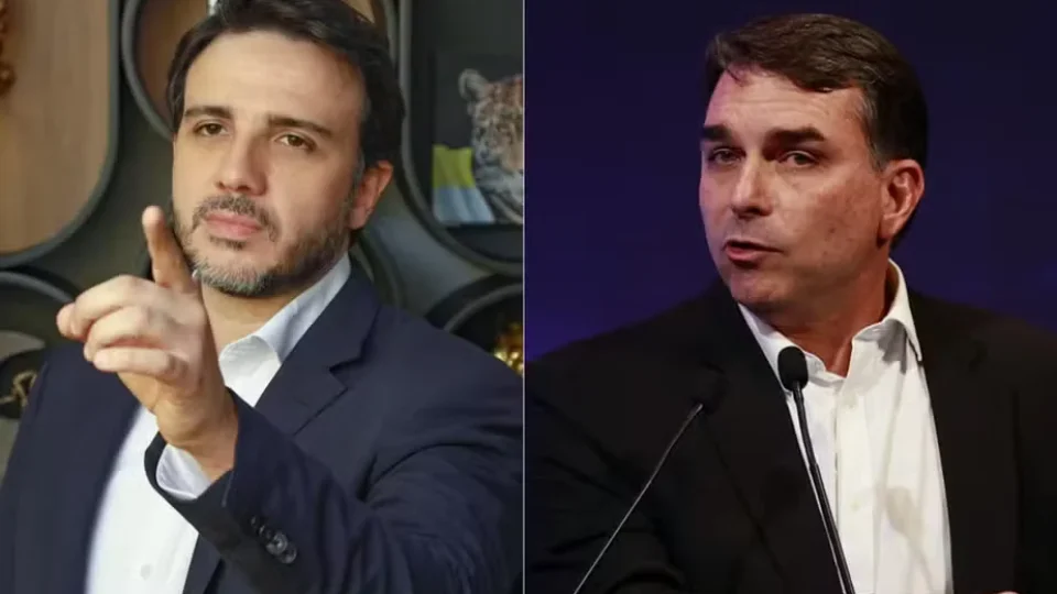 Jornalista diz que Flávio exigiu ausência de Renan Santos antes de desistir de debate