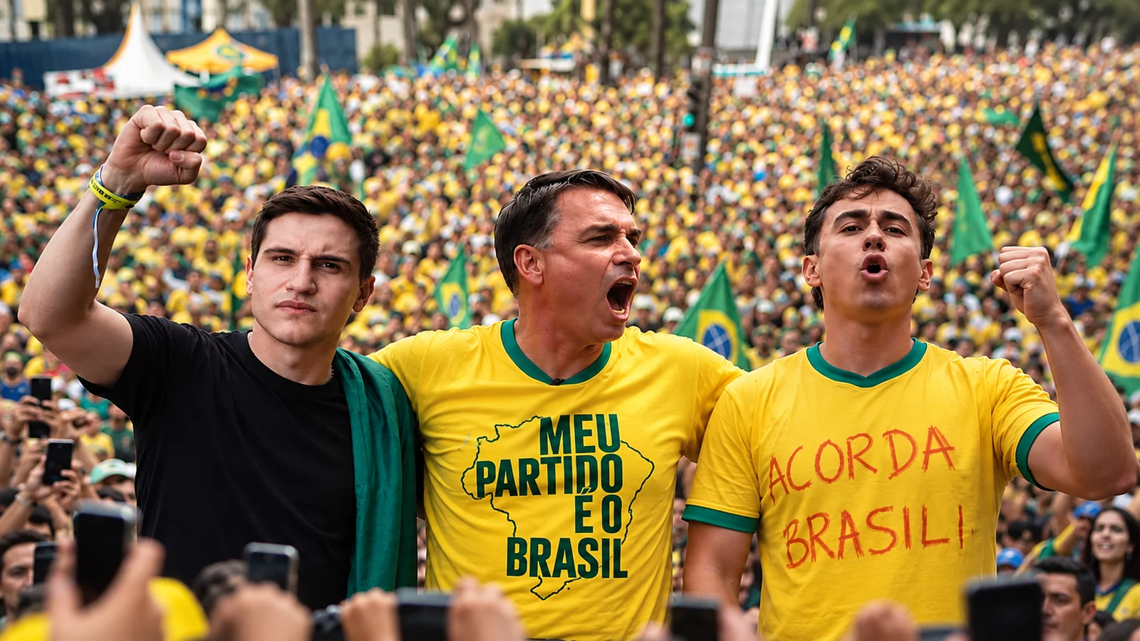 A presença dos representantes nacionais faz parte da estratégia de campanha para ampliar a visibilidade das candidaturas e mobilizar apoiadores nos últimos dias antes da votação.