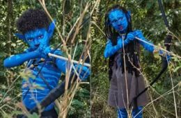 Três irmãos viram personagens de Avatar e impressionam com transformação em escola do Tocantins