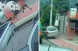 Carro invade ciclovia e atropela duas crianças durante carreata política em Ilhabela