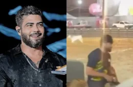 Henrique, dupla de Juliano, sofre queda de cavalo durante vaquejada