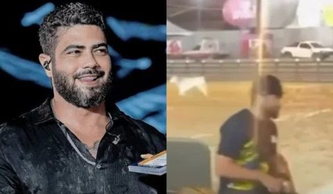 Henrique, dupla de Juliano, sofre queda de cavalo durante vaquejada