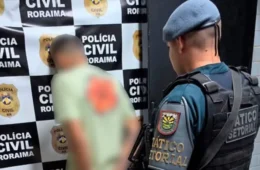Homem procurado por tráfico tenta esconder rosto ao ver policiais e acaba preso em pronto atendimento de Boa Vista