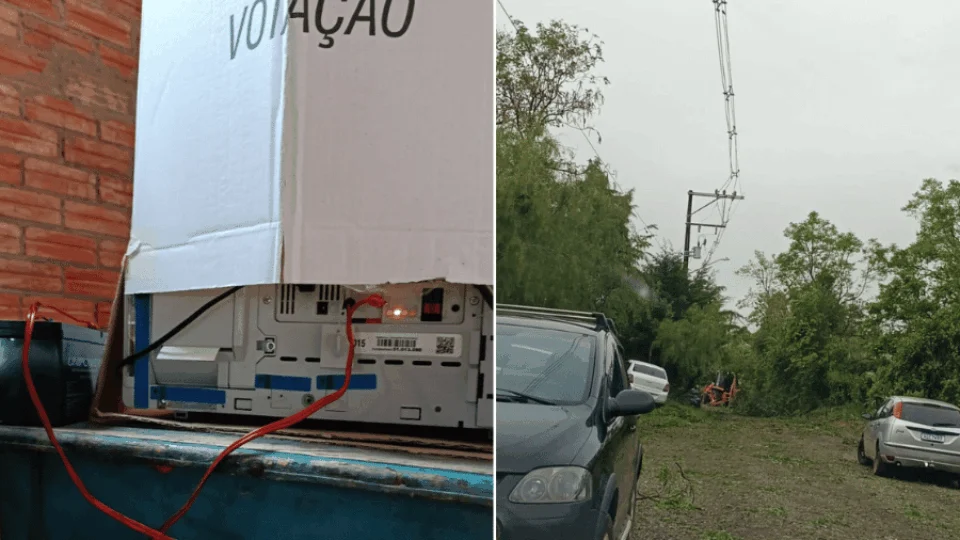 Temporal deixa locais de votação sem energia no Rio Grande do Sul