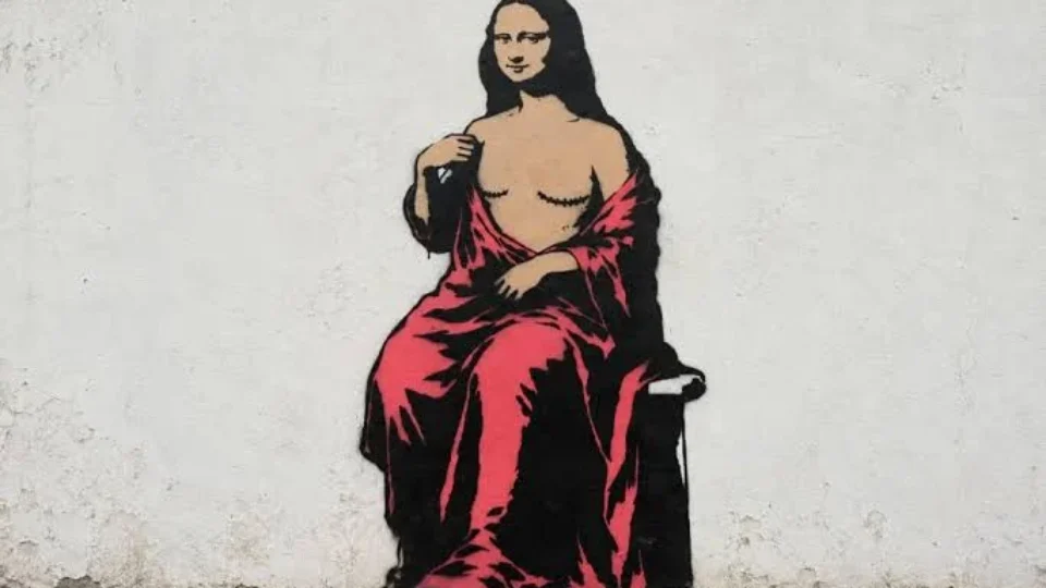 Mona Lisa passa por mastectomia em releitura que chama atenção para o câncer de mama