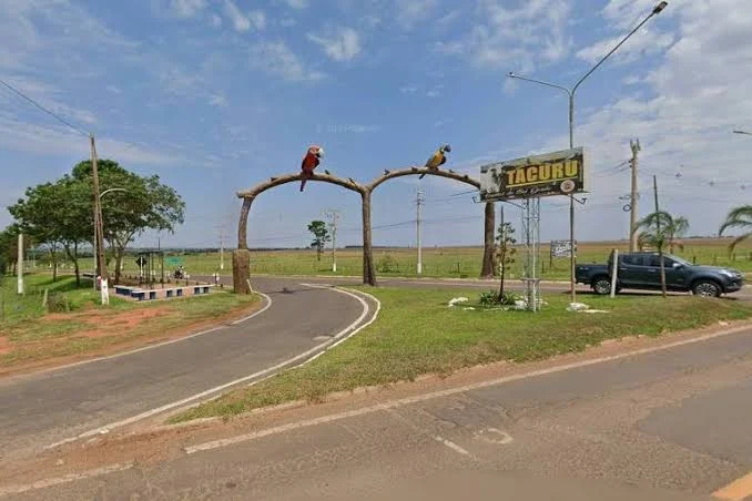 Entrada da cidade de Tacuru, em MS. — Foto: Reprodução