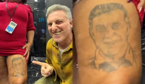 Luciano Huck se surpreende ao descobrir fãs que tatuaram seu rosto e nome de antigo programa