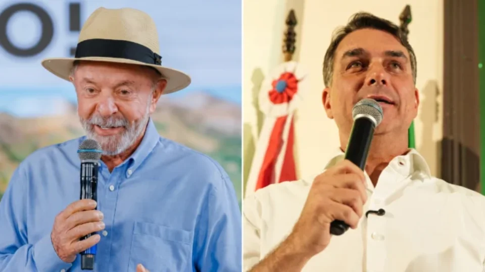 Em nova pesquisa, Lula tem 45,4% e Flávio Bolsonaro 44,6% em pesquisa para o 2º turno