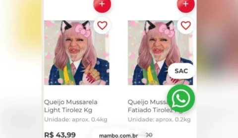 Site de supermercado é hackeado e exibe Lula de peruca e maquiagem no lugar de produtos