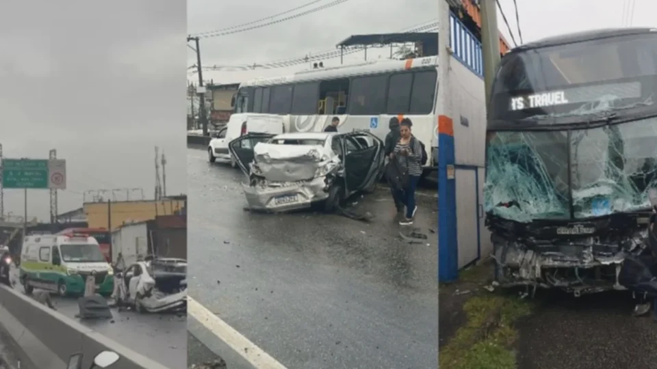 Motorista morre após passar mal e causar engavetamento com 21 veículos na Dutra