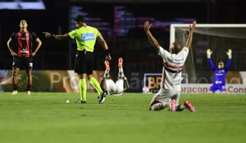 Calleri marca duas vezes, São Paulo vence o Vitória e Lucas Moura chora no retorno ao Morumbis